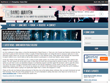Tablet Screenshot of bandmaven.com